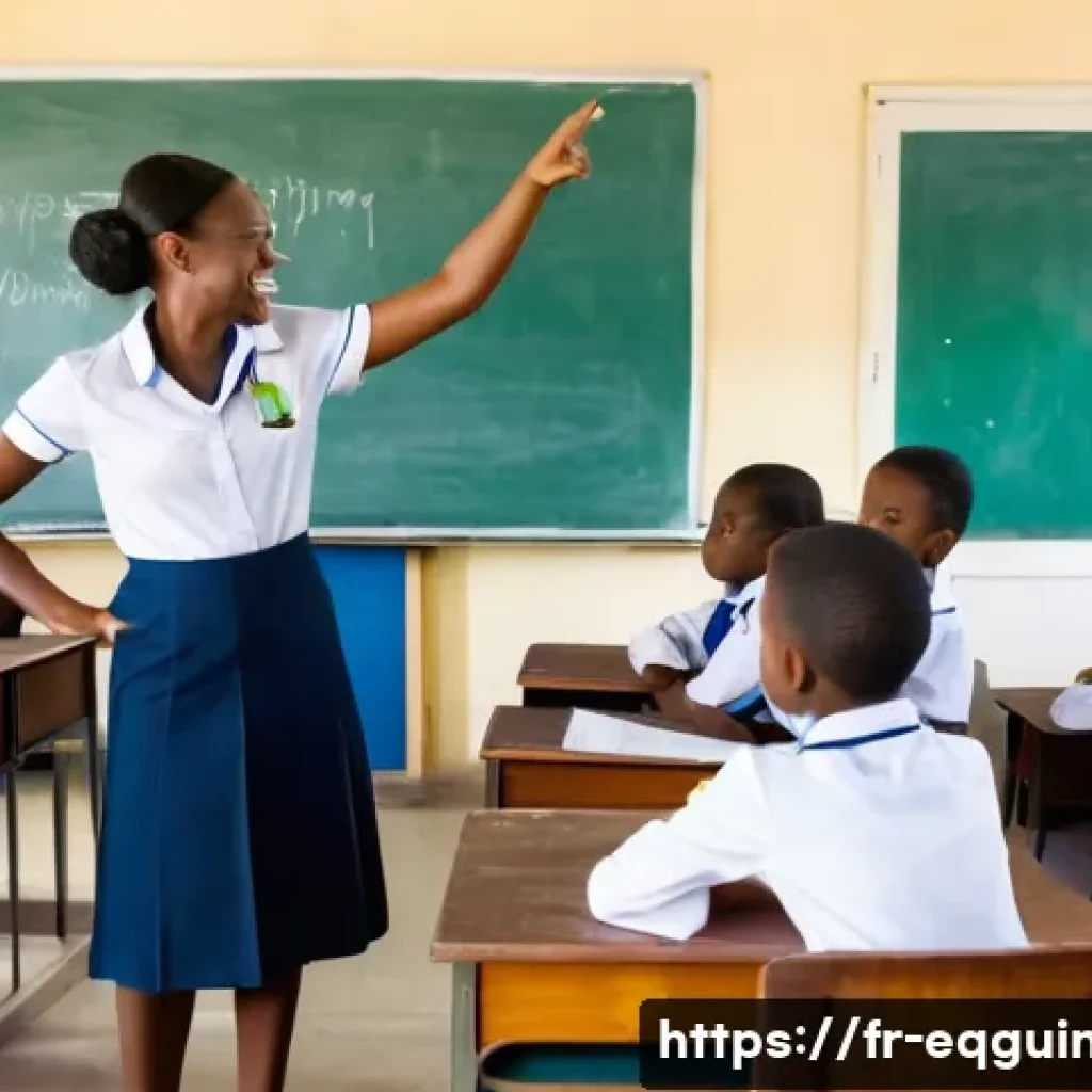 적도 기니의 교육 기회와 장학금 정보 - **Prompt 1: Modern Learning in Equatorial Guinea**
"A vibrant, wide-angle shot of a modern, brig...