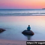 적도 기니에서 가장 아름다운 일몰 명소 - A serene isolated beach on Corisco island at sunset, featuring pristine white sand contrasting with ...